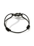 Detail View - Click To Enlarge - JOHN HARDY - Love Knot Black Rhodium-Plated Sterling Silver Cord Bracelet — Size M-L
