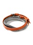 Main View - Click To Enlarge - JOHN HARDY - Classic Chain Sterling Silver Leather Triple Wrap Bracelet — Size UL