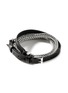 Detail View - Click To Enlarge - JOHN HARDY - Classic Chain Sterling Silver Leather Triple Wrap Bracelet — Size UL