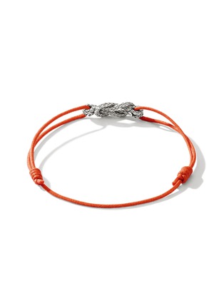 Detail View - Click To Enlarge - JOHN HARDY - Love Knot Sterling Silver Cord Bracelet — Size XS-S