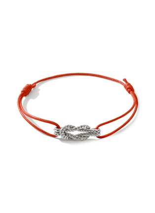 Main View - Click To Enlarge - JOHN HARDY - Love Knot Sterling Silver Cord Bracelet — Size XS-S