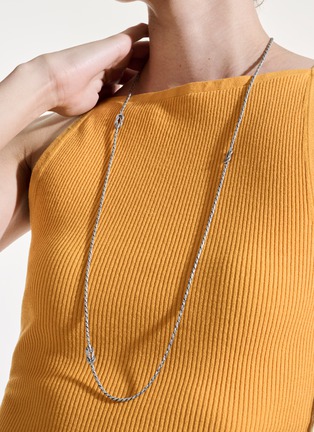 Detail View - Click To Enlarge - JOHN HARDY - Love Knot Sterling Silver Twisted Chain Necklace — Size 36
