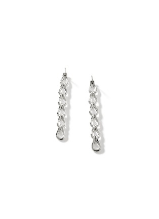 Detail View - Click To Enlarge - JOHN HARDY - Surf Sterling Silver Long Link Earrings