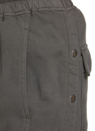  - RICK OWENS DRKSHDW - Pusher Snap Button Embellished Cotton Track Pants