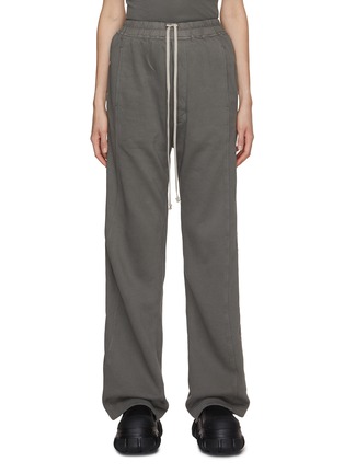 Main View - Click To Enlarge - RICK OWENS DRKSHDW - Pusher Snap Button Embellished Cotton Track Pants