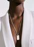 Detail View - Click To Enlarge - JOHN HARDY - Silver Dog Tag Pendant Chain Necklace — Size 24