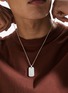  - JOHN HARDY - Silver Dog Tag Pendant Chain Necklace — Size 24