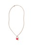 Main View - Click To Enlarge - JOHN HARDY - Classic Chain Diamond Neon Pink Pebble Pendant Sterling Silver Necklace — Size 22-24