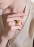  - JOHN HARDY - 14K Gold Tigers Eye Signet Ring  — Size 10