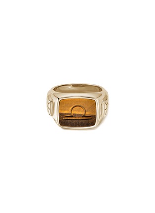 Main View - Click To Enlarge - JOHN HARDY - 14K Gold Tigers Eye Signet Ring  — Size 10