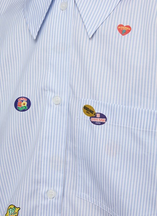  - KENZO - Fruit Stickers Cropped Cotton Shirt