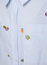 - KENZO - Fruit Stickers Hooded Cotton Shirt Dress