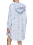 Back View - Click To Enlarge - KENZO - Fruit Stickers Hooded Cotton Shirt Dress