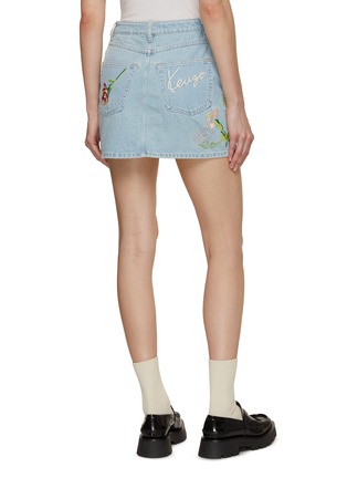 Back View - Click To Enlarge - KENZO - Drawn Flowers Small Skirt