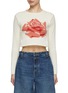 Main View - Click To Enlarge - KENZO - Rose Cropped Crewneck Jumper