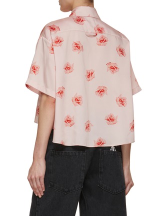 Back View - Click To Enlarge - KENZO - Kenzo Rose Cropped Shirt