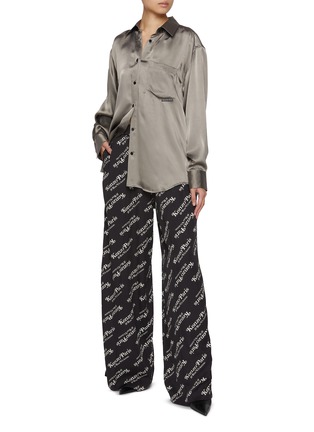 Figure View - Click To Enlarge - KENZO - X Verdy Wide Leg Pyjama Pants