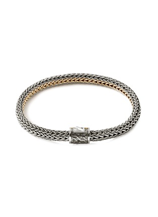 Detail View - Click To Enlarge - JOHN HARDY - Classic Chain 18K Gold & Silver Reversible Chain Bracelet — Size UM