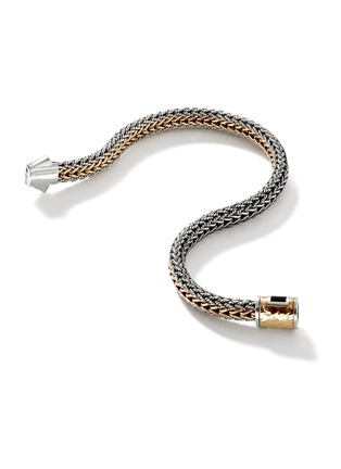 Detail View - Click To Enlarge - JOHN HARDY - Classic Chain 18K Gold & Silver Reversible Chain Bracelet — Size UM