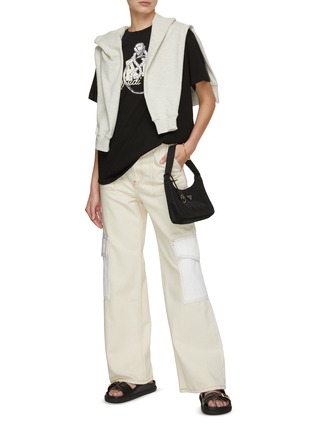 Figure View - Click To Enlarge - MARDI MERCREDI - Ring With Rock Print T-Shirt