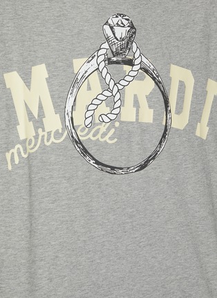  - MARDI MERCREDI - Ring With Rock Print T-Shirt