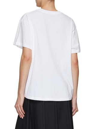 Back View - Click To Enlarge - MARDI MERCREDI - FlowerMardi Printed Crewneck T-Shirt