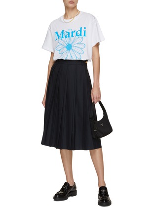 Figure View - Click To Enlarge - MARDI MERCREDI - FlowerMardi Printed Crewneck T-Shirt
