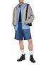 Figure View - Click To Enlarge - SOLID HOMME - Dyed Denim Shorts