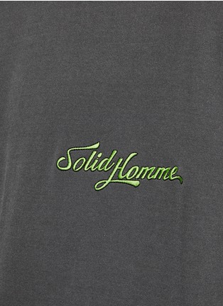  - SOLID HOMME - Workshop Graphic Print Cotton T-Shirt
