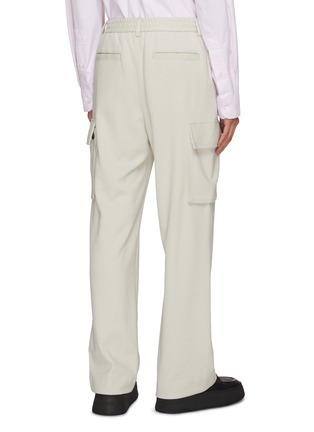 Back View - Click To Enlarge - SOLID HOMME - Elasticated Waist Cargo Pants