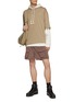 Figure View - Click To Enlarge - SOLID HOMME - Flap Pocket Cargo Shorts