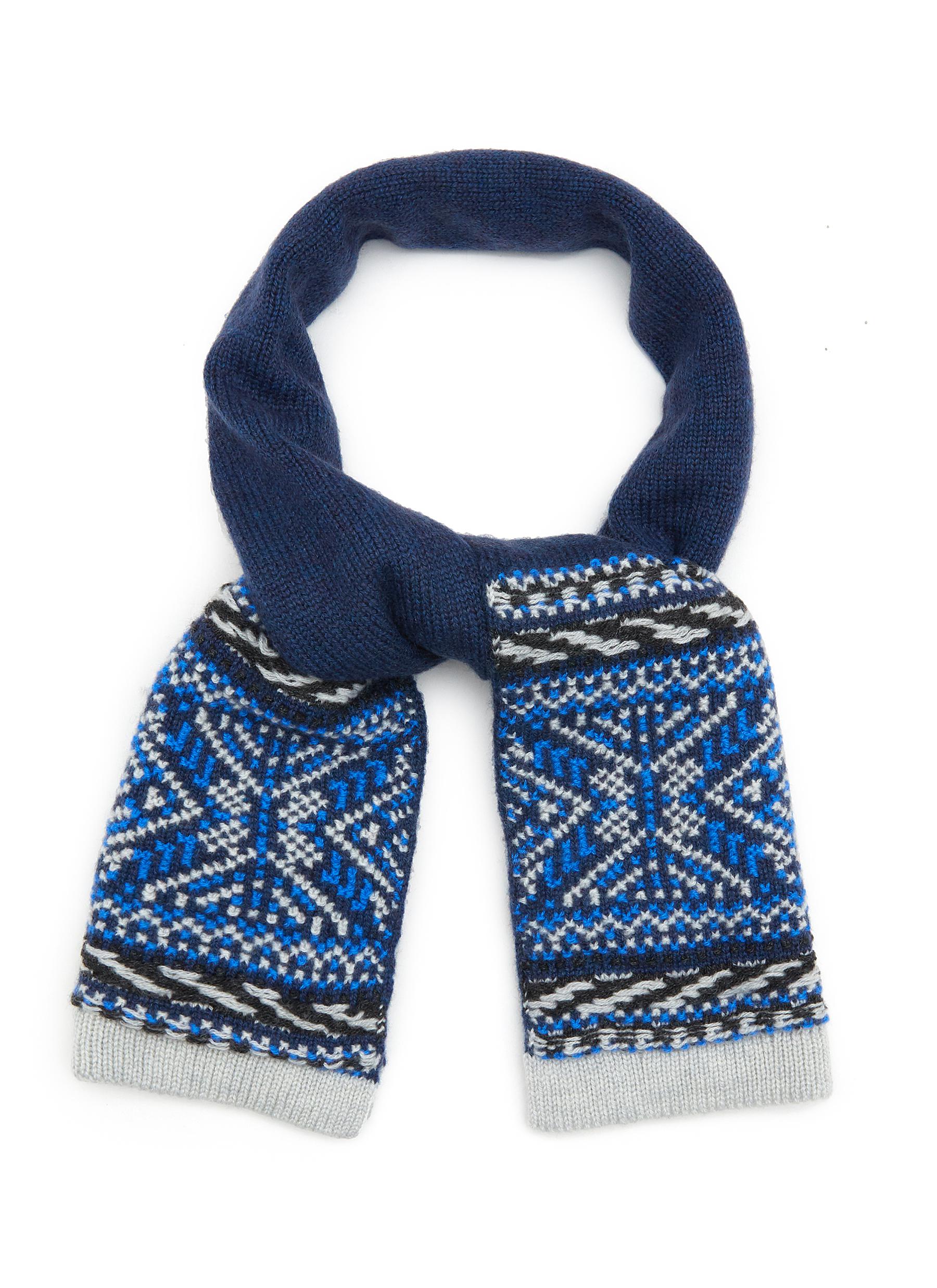 JOHNSTONS OF ELGIN | Cross Stitch Cashmere Scarf | Women | Lane