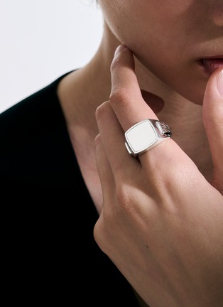 Detail View - Click To Enlarge - JOHN HARDY - Sterling Silver Signet Ring — Size 11