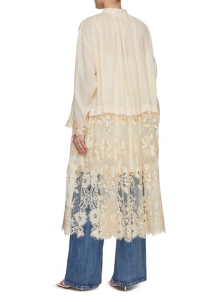 Back View - Click To Enlarge - ZIMMERMANN - Lace Long Shirt