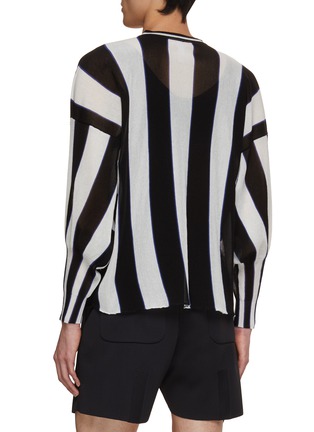 Back View - Click To Enlarge - CFCL - Striped Band Collar Shirt