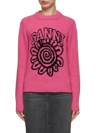 GANNI | Flower Graphic Sweater