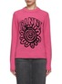 Main View - Click To Enlarge - GANNI - Flower Graphic Sweater