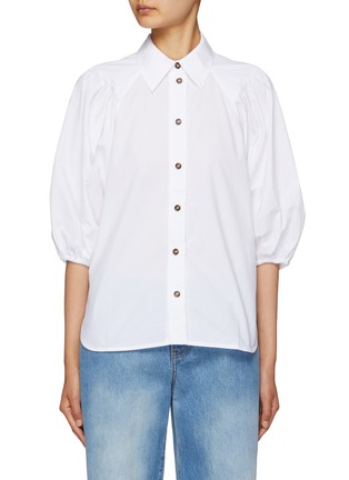 Main View - Click To Enlarge - GANNI - Cotton Poplin Shirt
