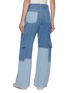 Back View - Click To Enlarge - GANNI - Angi Mixed Denim Jeans