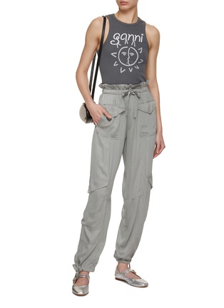 Figure View - Click To Enlarge - GANNI - Washed Satin Pants