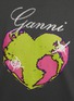  - GANNI - Heart Print Relaxed T-Shirt
