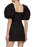 Back View - Click To Enlarge - GANNI - Puff Sleeve Mini Dress