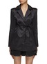 Main View - Click To Enlarge - GANNI - Tiestring Double Satin Blazer