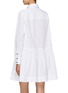 Back View - Click To Enlarge - GANNI - Cotton Poplin Shirt Mini Dress