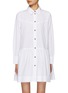 Main View - Click To Enlarge - GANNI - Cotton Poplin Shirt Mini Dress