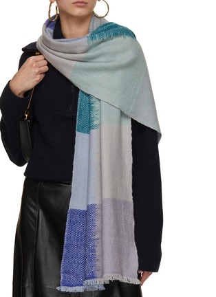 Figure View - Click To Enlarge - ME & K - Colourblock Cashmere Scarf