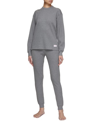 Figure View - Click To Enlarge - ALEXANDER WANG - Crewneck Waffle Knit Sweater