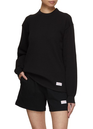 Figure View - Click To Enlarge - ALEXANDER WANG - Waffle Long Sleeve Top