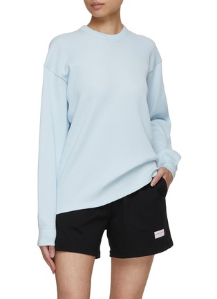 Figure View - Click To Enlarge - ALEXANDER WANG - Waffle Long Sleeve Top