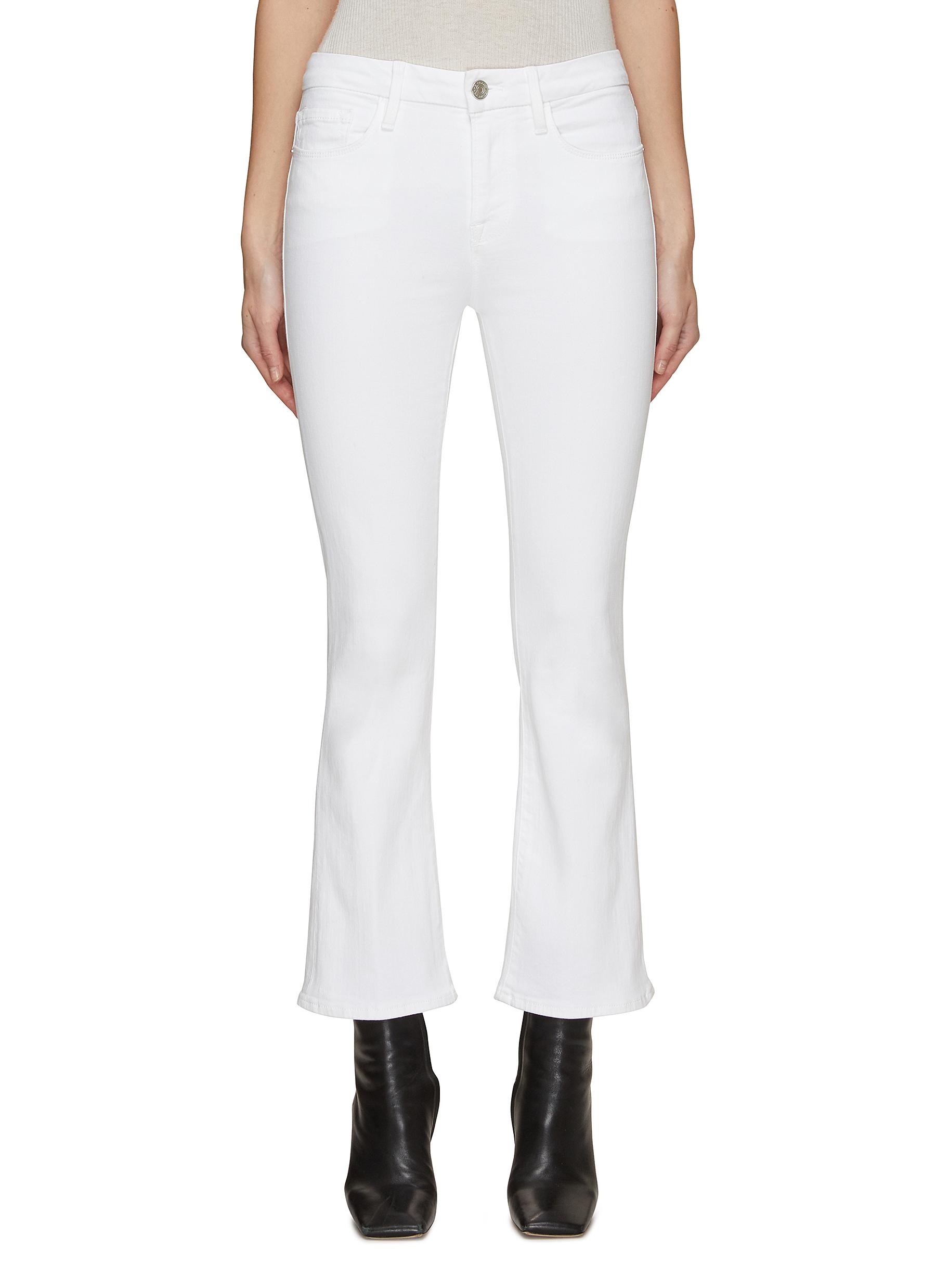 FRAME Le Crop Mini Boot jeans - White